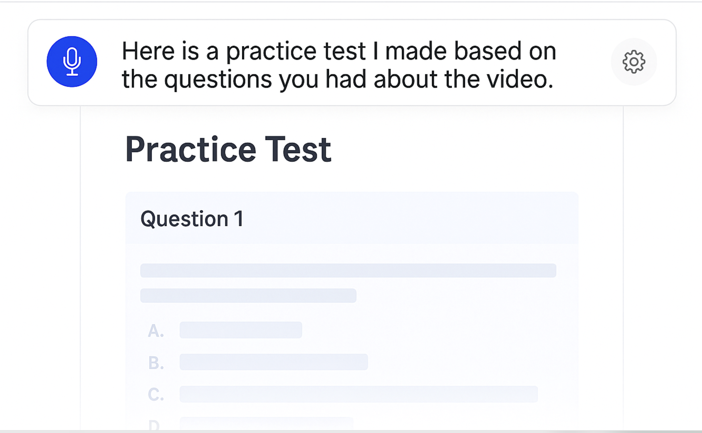 Create Practice Tests